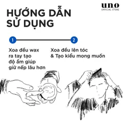 Sáp vuốt tóc UNO Matte Effector định hình, giữ nếp tóc Nhật Bản 80g