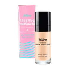 Kem nền mịn da chống nắng Mira Liquid Foundation No.21 (Da trắng) 30ml - Hàng chính hãng