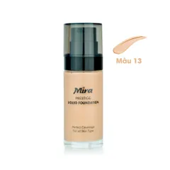 Kem nền mịn da chống nắng Mira Liquid Foundation No.21 (Da trắng) 30ml - Hàng chính hãng