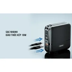 Sạc dự phòng Re Max RPP 20- Cốc sạc kiêm Pin dự phòng 15000 mAh hỗ trợ sạc nhanh PD 3.0 và QC 3.0 F