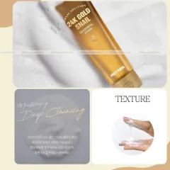 Sữa rửa mặt Ốc Sên dưỡng ẩm, sáng da Prettyskin Total Solution 24K Gold Snail Cleansing Foam 150ml