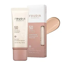 Kem chống nắng Frudia Confidence Hàn Quốc Che khuyết điểm, nám tàn nhang thay thế kem nền, sáng da 40g