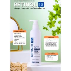 Sữa dưỡng thể Kích Trắng Ban Đêm Tái Tạo, Phục Hồi Làn Da Pretty Skin Retinol B5 Body Lotion 250ml