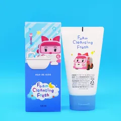Sữa rửa mặt trẻ em POLI Foam Cleansing Fresh Hàn Quốc làm sạch da mặt dịu nhẹ, không gây kích ứng