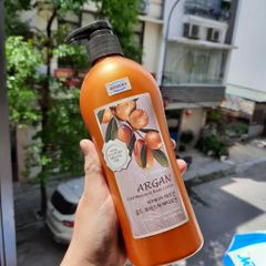 Sữa dưỡng thể thảo dược tinh chất Argan dưỡng ẩm, giúp da mềm mại Welcos Argan Body Lotion 500g