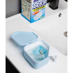 Hộp 120 viên vệ sinh hàm răng giả, khay niềng răng Nhật Bản