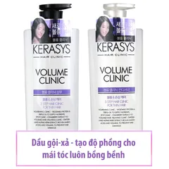 Dầu Gội/ Xả Ốc Sên Giúp Tóc Thơm và Mềm Mượt Kerasys Damage Clinic 600ml - Cải thiện tóc hiệu quả