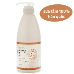 Sữa tắm massage dưỡng da trắng mịn Welcos Oriental Rose Shower Gel 750ml - Hàng Chính Hãng