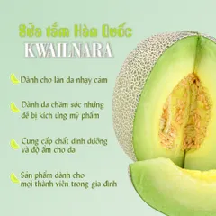 Sữa tắm dưa gang dưỡng da mềm mịn, cấp ẩm cho da Kwailnara Melon Milk Body Cleanser 560g