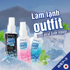 Xịt lạnh quần áo làm mát cơ thể Hakugen Earth Shirt Mist Nhật Bản 100ml