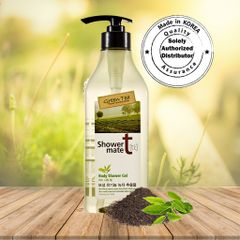 Sữa tắm trà xanh Showermate Body Nature Green Tea làm sạch, dưỡng ẩm mềm da Hàn Quốc 550ml
