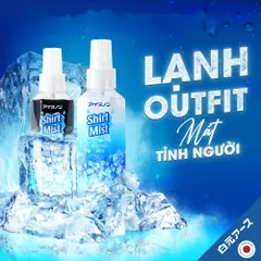 Xịt lạnh quần áo làm mát cơ thể Hakugen Earth Shirt Mist Nhật Bản 100ml