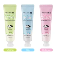 Kem dưỡng da tay và móng KWAILNARA Hàn Quốc cấp ẩm, dưỡng mềm da 30gr - Đào, Mật ong, Hyaluronic