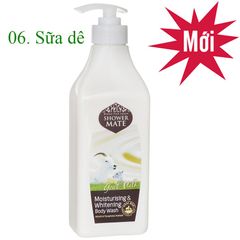 Sữa tắm trà xanh Showermate Body Nature Green Tea làm sạch, dưỡng ẩm mềm da Hàn Quốc 550ml