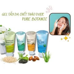 Tẩy tế bào chết thảo dược Kwailnara Pure Botanic giúp trắng da, loại bỏ da xỉn màu Hàn Quốc 120gr