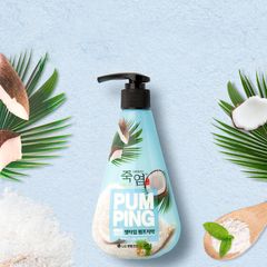 Kem đánh răng PumPing trái dừa + bạc hà hơi thở thơm mát Hàn Quốc 285g
