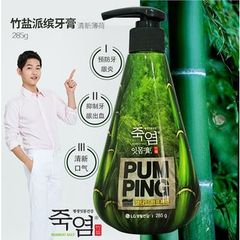 Kem đánh răng trắng răng, ngừa hôi miệng Perioe Pumping Bamboo Salt muối tre Hàn Quốc 285g