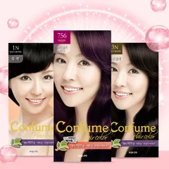 Thuốc nhuộm tóc phủ bạc thời trang lên màu nhanh, không mùi khó chịu Welcos Confume Hair Color