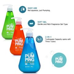 Kem đánh răng trắng răng, thơm miệng Pumping Perioe Citrus Hàn Quốc 285g