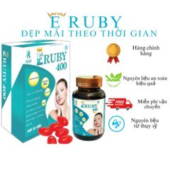 Viên uống Vitamin E-  ERUBY chống lão hóa cải thiện nếp nhăn hỗ trợ làm đẹp da