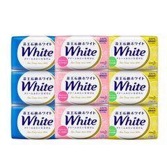 Combo 3 bánh xà phòng tắm trắng da KAO white Nhật Bản 3x130g