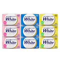 Combo 3 bánh xà phòng tắm trắng da KAO white Nhật Bản 3x130g