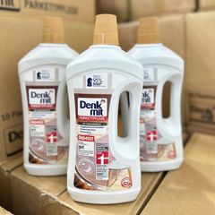 Nước lau sàn gỗ Denkmit Đức 1 lít sạch bóng, Đuổi côn trùng, Bảo vệ sàn gỗ bền đẹp