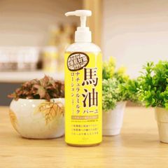 Sữa dưỡng thể cấp ẩm toàn thân dầu Ngựa Loshi Moisture Skin Lotion Horse Oil Nhật Bản 485ml