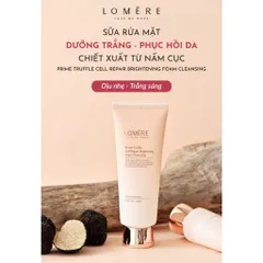 Sữa Rửa Mặt Lomere Nấm Cục Làm Sạch Sâu Lỗ Chân Lông, Dưỡng Trắng An Toàn Dịu Nhẹ Prime Truffle Cell 150ml