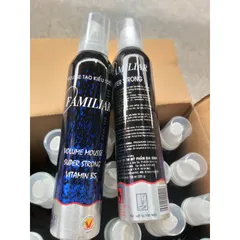 Mousse Tạo Kiểu Tóc Familiar Giữ Nếp Mạnh 250ml