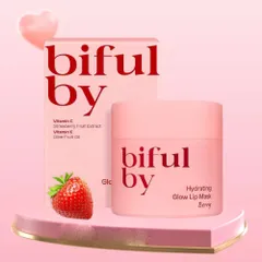 Mặt nạ ủ môi Biful by Hydrating Glow Lip Mask giúp môi căng mọng, chống nhăn thâm môi Hàn Quốc 10ml