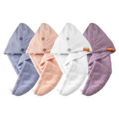 Khăn quấn ủ tóc Hmgui Nhật Bản siêu thấm hút 2 lớp vải dày dặn mềm mại 24x65cm