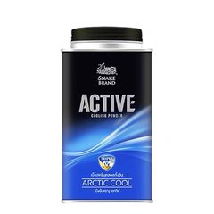 Phấn lạnh, Phấn Bột Cho Nam Snake Brand Active Power Giúp Khô Thoáng, Khử Mùi Mát Lạnh 140g