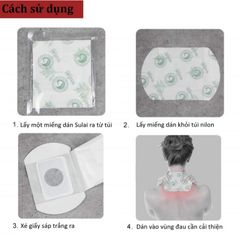 Miếng dán giảm đau cổ, vai, lưng Sulai Cervical Vertebra Thái Lan 6 miếng