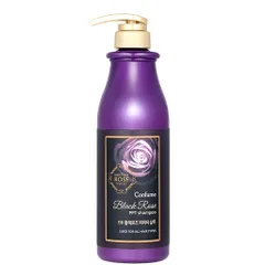 Dầu gội xả thảo dược hoa hồng đen giúp tóc mềm mượt, bồng bềnh Welcos Confume Black Rose PPT Hàn Quốc 750ml