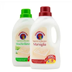 Nước xà phòng giặt tẩy trắng quần áo gà trống Chanteclair Marseille Ý 1.5L