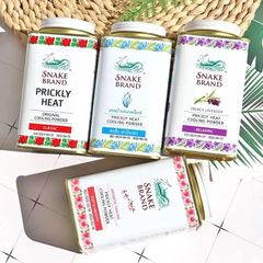 Phấn lạnh, Phấn Bột Cho Nam Snake Brand Active Power Giúp Khô Thoáng, Khử Mùi Mát Lạnh 140g