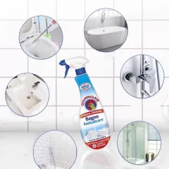 Xịt tẩy cặn canxi thiết bị phòng tắm đa năng Chanteclair Bagno Ý 625ml