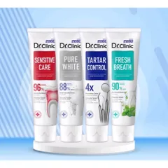 Kem Đánh Răng 2080 DR.CLINIC Đánh Bay Mảng Bám, Giảm Ê Buốt, Ngăn Ngừa Hơi Thở Có Mùi 125gr
