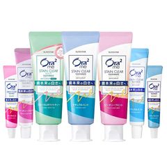 Kem đánh răng Ora2 me Stain Clear răng trắng bóng, hơi thở thơm mát / ngừa sâu răng Nhật Bản 140g