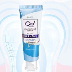 Kem đánh răng Ora2 me Stain Clear răng trắng bóng, hơi thở thơm mát / ngừa sâu răng Nhật Bản 140g