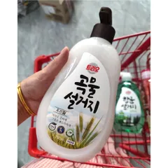 Nước rửa bát, chén ngũ cốc Terrio Aekyung Hàn Quốc tinh lúa mạch và cám gạo Hàn Quốc 750ml