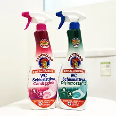 Xịt tẩy bồn cầu & Tẩy rêu nền xi măng, tẩy gạch men nhà tắm ố vàng Chanteclair WC Ý 625ml