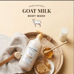 Sữa tắm sữa dê Shower Mate Goat Milk Hàn Quốc dưỡng ẩm, dưỡng trắng kháng khuẩn 800ml