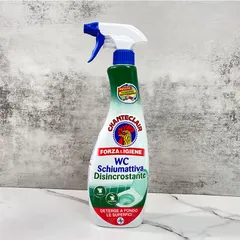Xịt tẩy bồn cầu & Tẩy rêu nền xi măng, tẩy gạch men nhà tắm ố vàng Chanteclair WC Ý 625ml