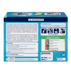 Hộp 60 viên khử mùi hôi, làm sạch lồng máy giặt Denkmit Anti-Kalk-Tabs Đức