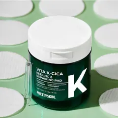 Toner Pad Vita K-Cica Peeling & Repairing Pad Pretty Skin Hàn Quốc 80 miếng