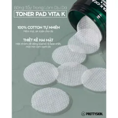 Toner Pad Vita K-Cica Peeling & Repairing Pad Pretty Skin Hàn Quốc 80 miếng
