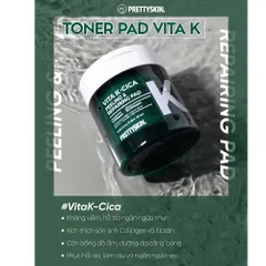 Toner Pad Vita K-Cica Peeling & Repairing Pad Pretty Skin Hàn Quốc 80 miếng
