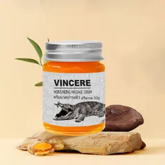Kem giảm nhăn mặt Vincere mỡ cá sấu giảm sẹo lồi, sẹo lõm, sẹo thâm, sẹo phẫu thuật Thái Lan 30g
